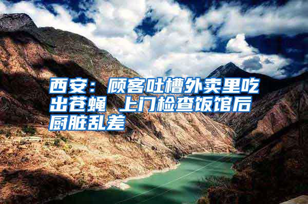 西安:顧客吐槽外賣(mài)里吃出蒼蠅 上門(mén)檢查飯館后廚臟亂差