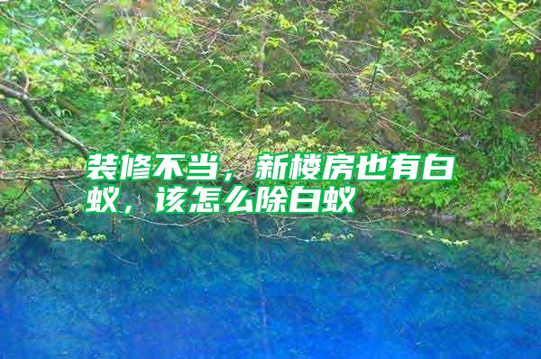 裝修不當(dāng),新樓房也有白蟻,該怎么除白蟻