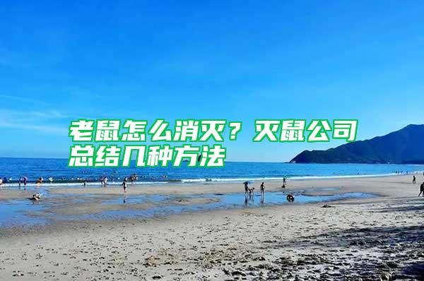 老鼠怎么消滅?滅鼠公司總結(jié)幾種方法