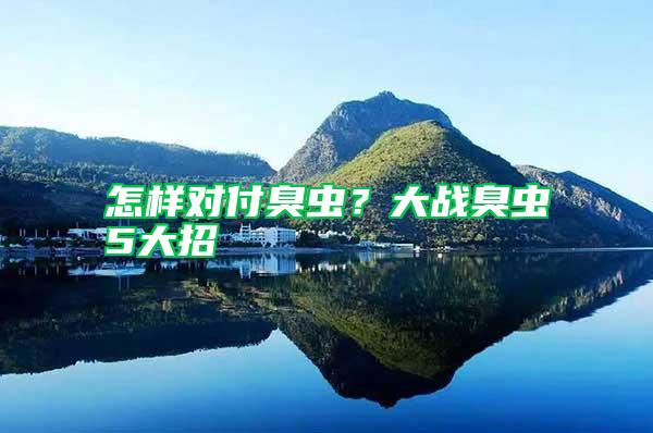 怎樣對付臭蟲?大戰臭蟲5大招