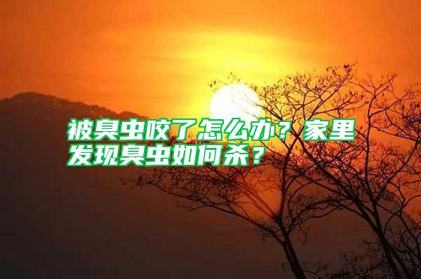 被臭蟲(chóng)咬了怎么辦?家里發(fā)現(xiàn)臭蟲(chóng)如何殺?