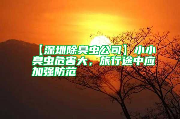 【深圳除臭蟲公司】小小臭蟲危害大，旅行途中應加強防范