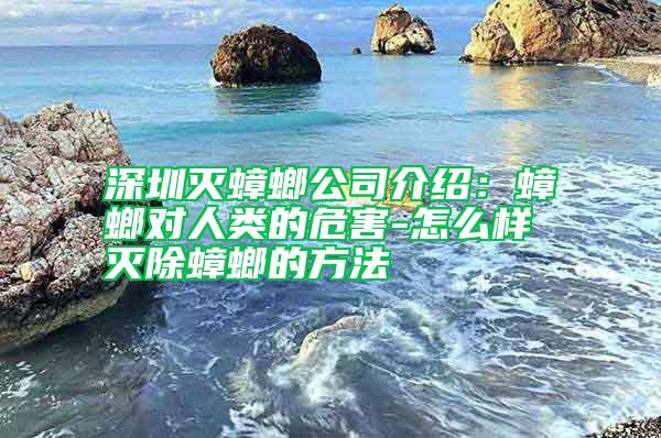 深圳滅蟑螂公司介紹:蟑螂對人類的危害-怎么樣滅除蟑螂的方法