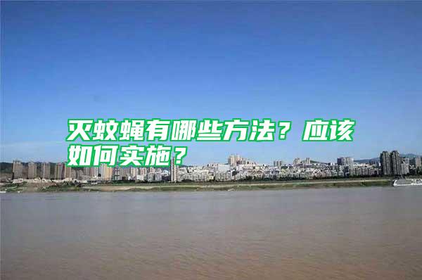 滅蚊蠅有哪些方法?應該如何實施?