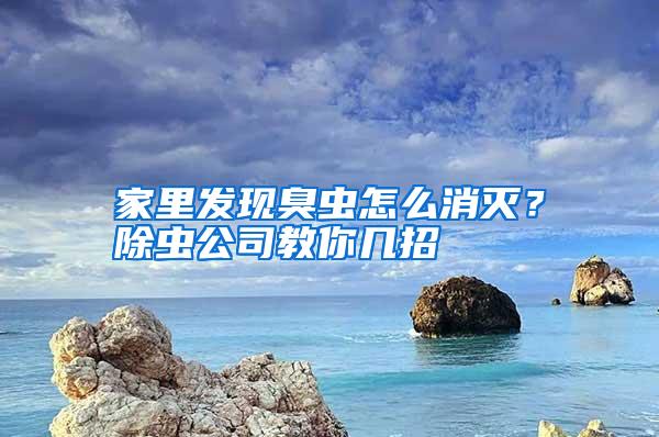 家里發現臭蟲怎么消滅?除蟲公司教你幾招