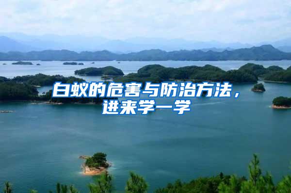 白蟻的危害與防治方法,進來學一學